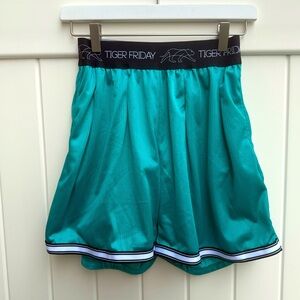 Tiger Friday Women's Teal Athletic Shorts